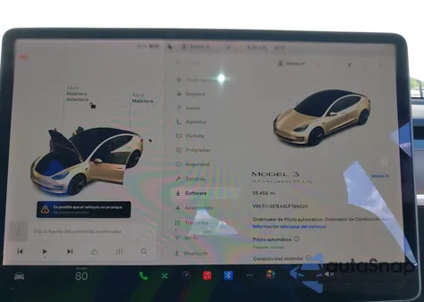 2020 Tesla Model 3 Standard Range Plus Rear-Wheel Drive/Standard Range Rear-Wheel Drive из США, поврежденный, VIN 5YJ3E1EA6LF799620